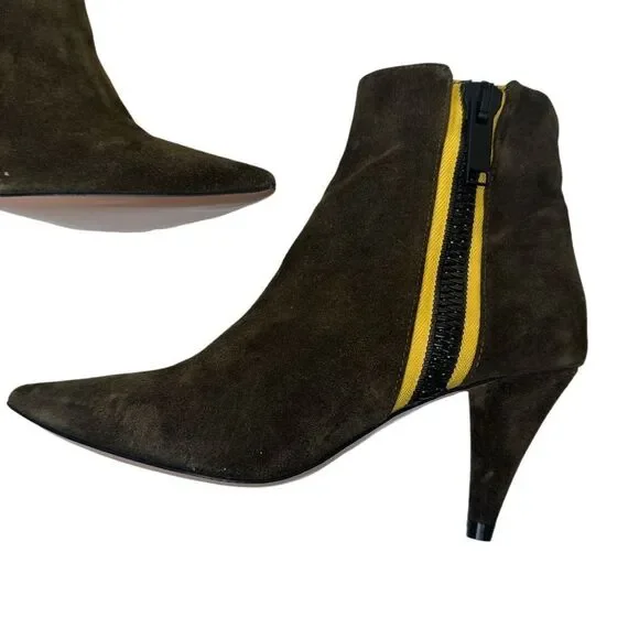 VERONICA BEARD Military Roxie Suede Boot in Brown - Picture 6 of 11